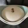 A vintage Taylor, Smith & Taylor "Ever Yours" Boutonniere pattern creamer and covered sugar bowl set Image 6