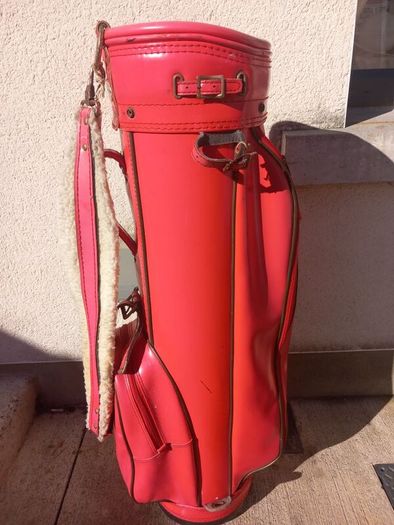 A selection of golf bags