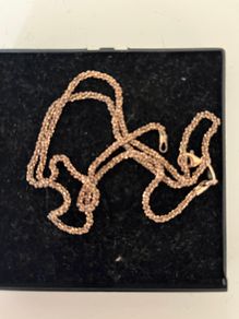 Rose plated chain