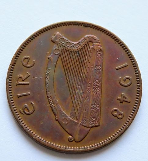 1948 Irish 1d Penny Ireland 78 years old