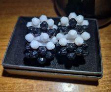 Vintage Black and White Earrings