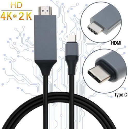 Type C To HDMI USB 3.1 To HDMI Compatible Adapter Cable Type C To HDTV 30Hz 4K USB C Cable Extend Adapter For MacBook PC Monitor