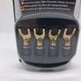 Postage - 7 Packs x Monster Cable Quick Lock Angled 24k Gold Spades Image 6