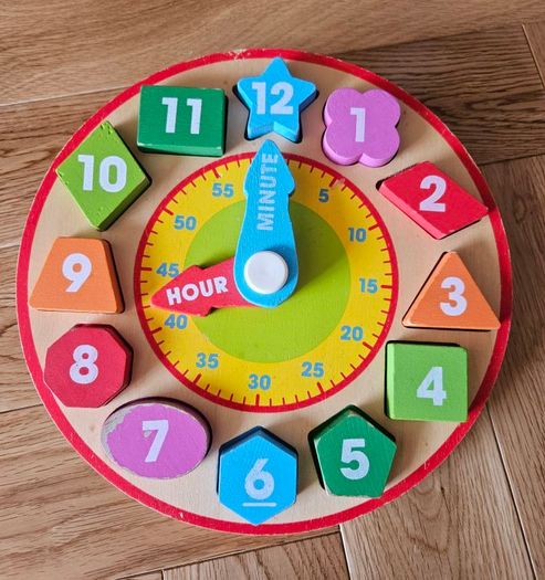 Melissa and Doug Wooden Shape Sorting Clock