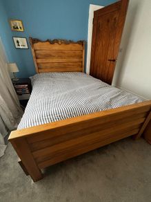Vintage Handmade Amish Bed-frame - OPEN TO OFFERS