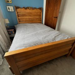 Vintage Handmade Amish Bed-frame - OPEN TO OFFERS