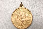 Vintage Large St. Christopher Medal
