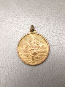 Vintage Large St. Christopher Medal