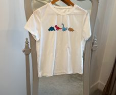 White Dinosaur T-shirt size Medium