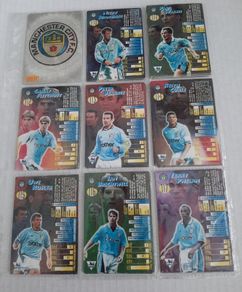 Manchester City F.C vintage football match attack cards