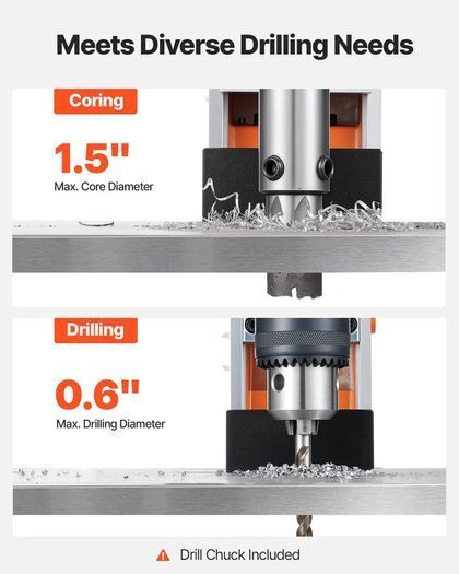 1200W Magnetic Drill Press 38mm Capacity 900RPM Weldon Cutter