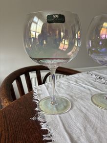 Set of Newgrange Living Gin Glasses with iridescent effect