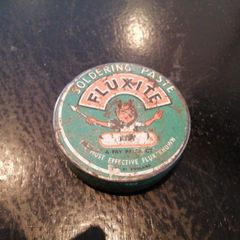Vintage Fluxite Soldering Paste Tin Box