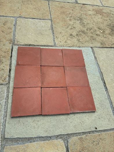 Reclaimed Red quarry floor tiles