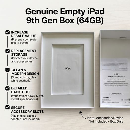 iPad 9th generation empty box
