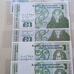 Selection of Irish  1 Punt Banknotes. Series 2 A and 4 B