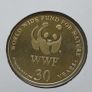 Siberian Tiger Russia 1993 WWF coin stamp cover Image 5