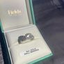 9ct white gold ring Image 6