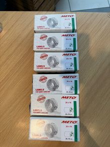 Meto Price Gun Labels 26x16mm - 6 Boxes (Unused)