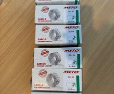 Meto Price Gun Labels 26x16mm - 6 Boxes (Unused)