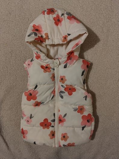 Fleece Lined Hooded Gilet Jacket