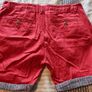Red Denim/Chino Shorts Image 2