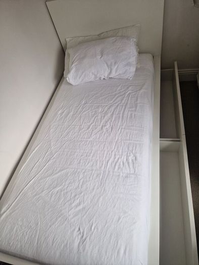 Ikea Malm single bed frame with drawers