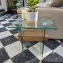 Glass Console and Coffee Table Set Image 5