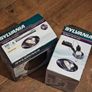 2x LED Tilting 5.5W Downlight, brushed Aluminium, GU10 Lamps, Sylvania SylSpot Image 3