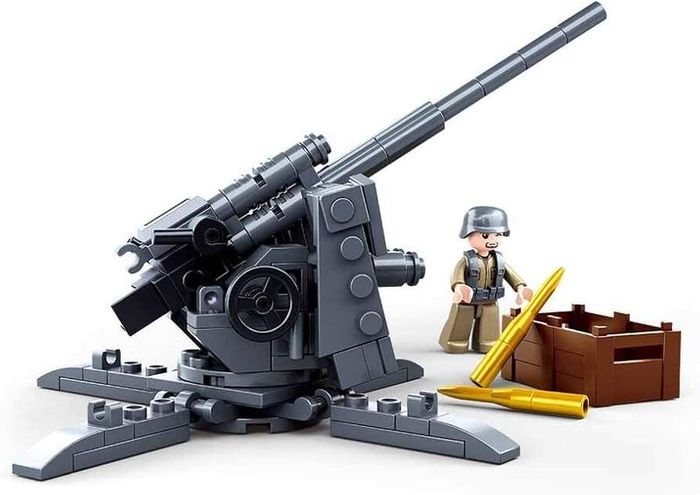 Sluban WW2 88mm Anti-Aircraft Gun Minifigures