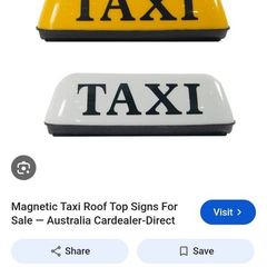 Taxi plate