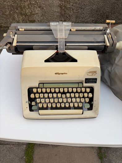 Typewriter with cover