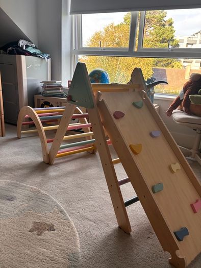 Wooden Pikler Triangle Climbing Frame