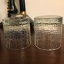 Two Vintage Bark Design White friers Whiskey Glasses Image 3