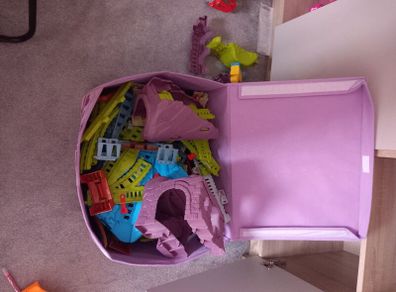 Thomas the Tank Engine tracks plus a few trains