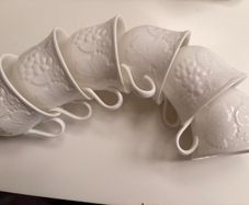 Wedgwood Strawberry and Vine Bone China Tea Cups Set of 6