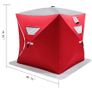 Ice Fishing Shelter Portable Pop-Up Waterproof and Windproof Tent Easily Set-Up for Outdoors Winter Fishing Camping Hiking Image 6