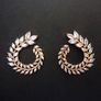 Vintage Style Crystal Rose Gold Earrings Image 2
