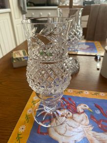 Galway Crystal candle holder