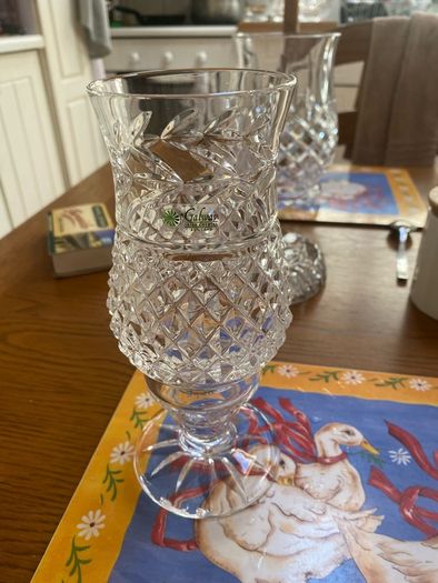 Galway Crystal candle holder