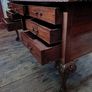 A Chippendale style mahogany Partners Desk Image 4