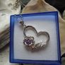 Heart/flower pendant.Jewellery,Gift,Necklace,free post Image 5