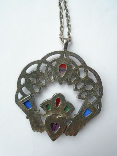 Claddagh pendant, Jewellery, Sol D'Or necklace,Statement jewellery, gift.