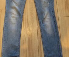 Stradivarius ladies/girls blue denim  jeans size 10 -12 30" leg