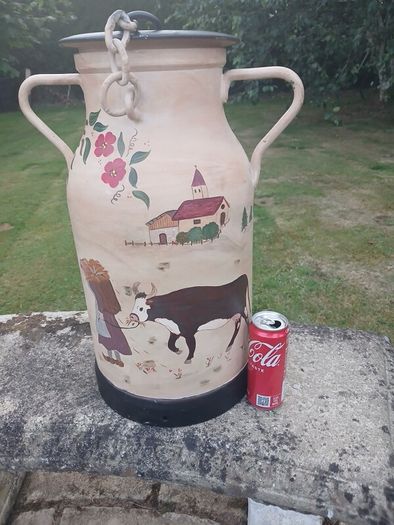 vintage french milk can
