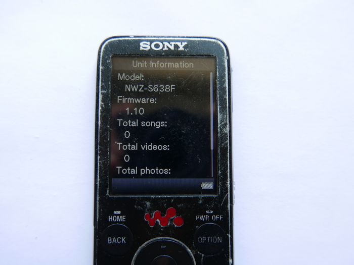 Sony Walkman NWZ-S638F Digital Media Player MP3 Player
