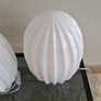 Pair of White Opaline Style Table Lamps Image 2