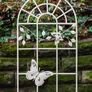 Nostalgia Stable Window Metal Frame with Butterfly  Antique Style 97cm Image 3