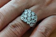 Sterling Silver Ring - Size P - Stamped for Silver (S71)