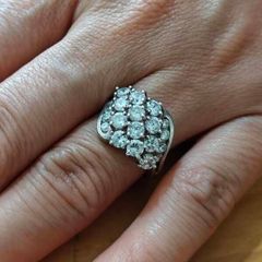 Sterling Silver Ring - Size P - Stamped for Silver (S71)